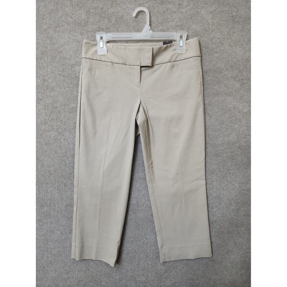 The Limited Exact Stretch Crop Pants Womens 4 Tan Career NEW